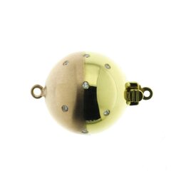 Brillantkugelschließen, gestreut, RGGG, seidenmatt/pol.