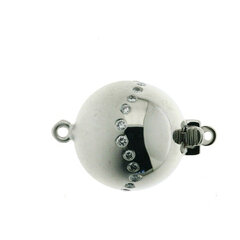 Brillantkugelschließen, S-Linie, pol./seidenmatt