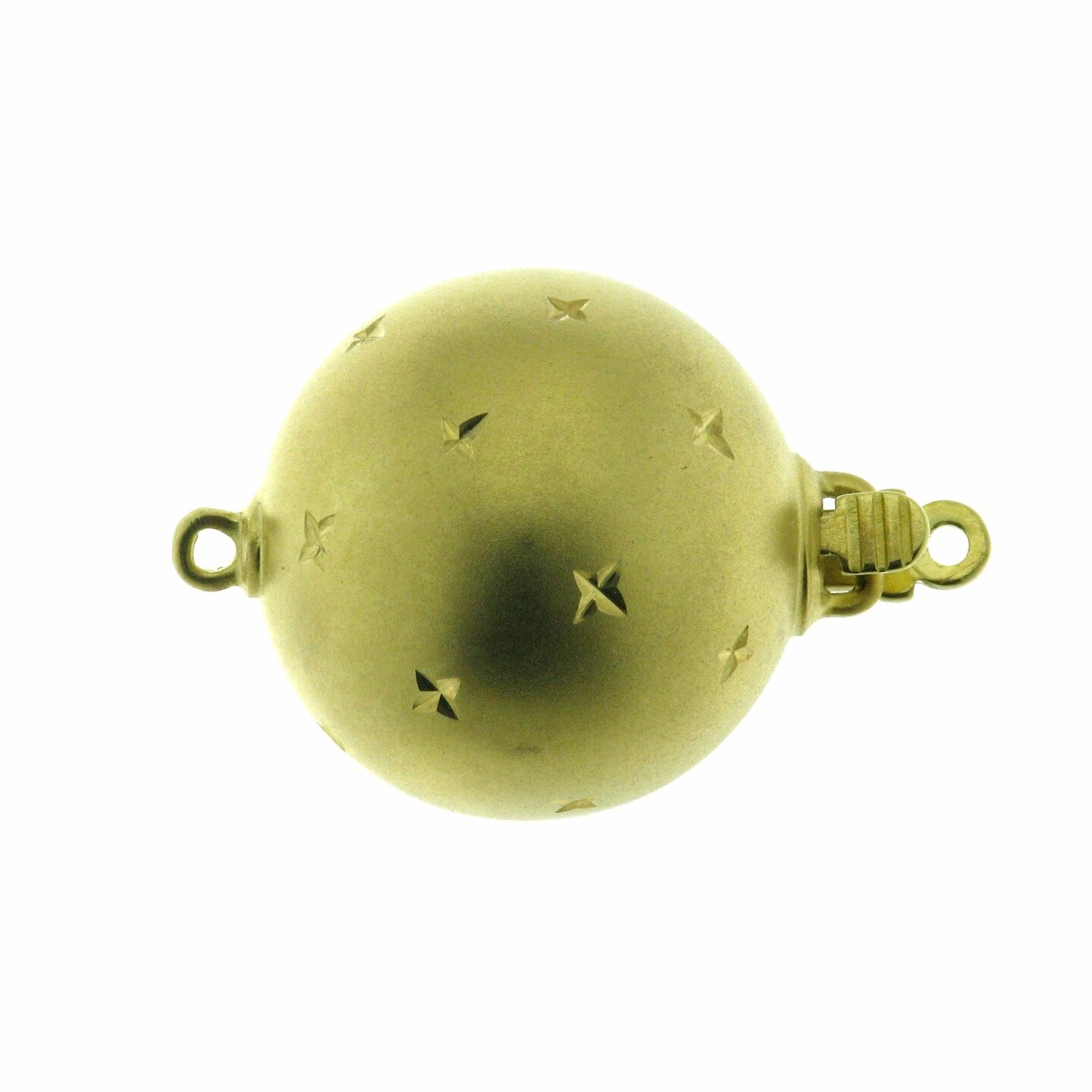 Kugelschlie&szlig;e, diamantiert und matt, 15 mm