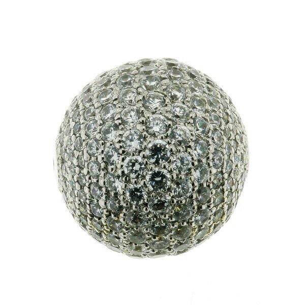 Pav&eacute;e-Wechselkugelschlie&szlig;e, 19 mm, Brillanten 6,645ct, H,si