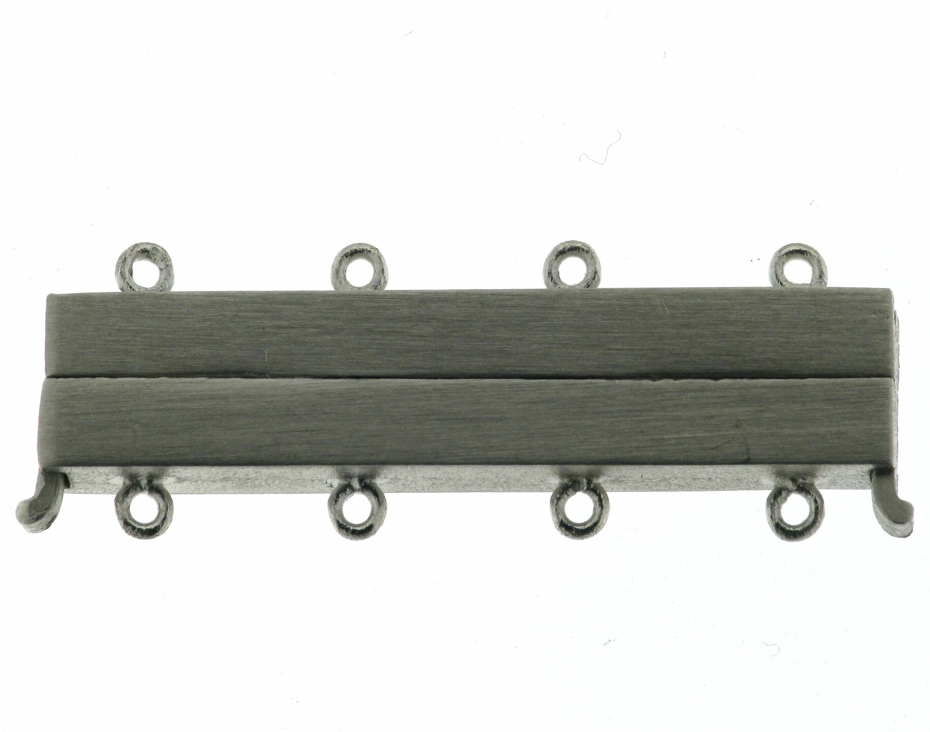 Magnetarmbandschlie&szlig;e, gl&auml;nzend, 4-rhg., 35 mm