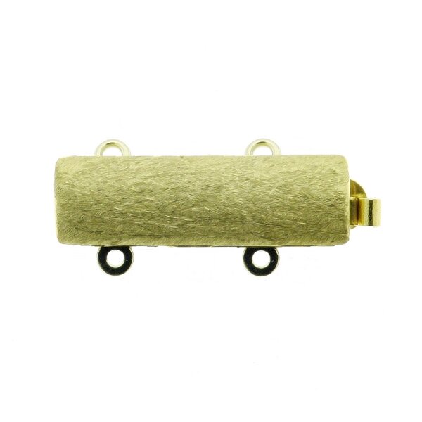 Bracelet clasp, milled, 3-row, length 20 mm