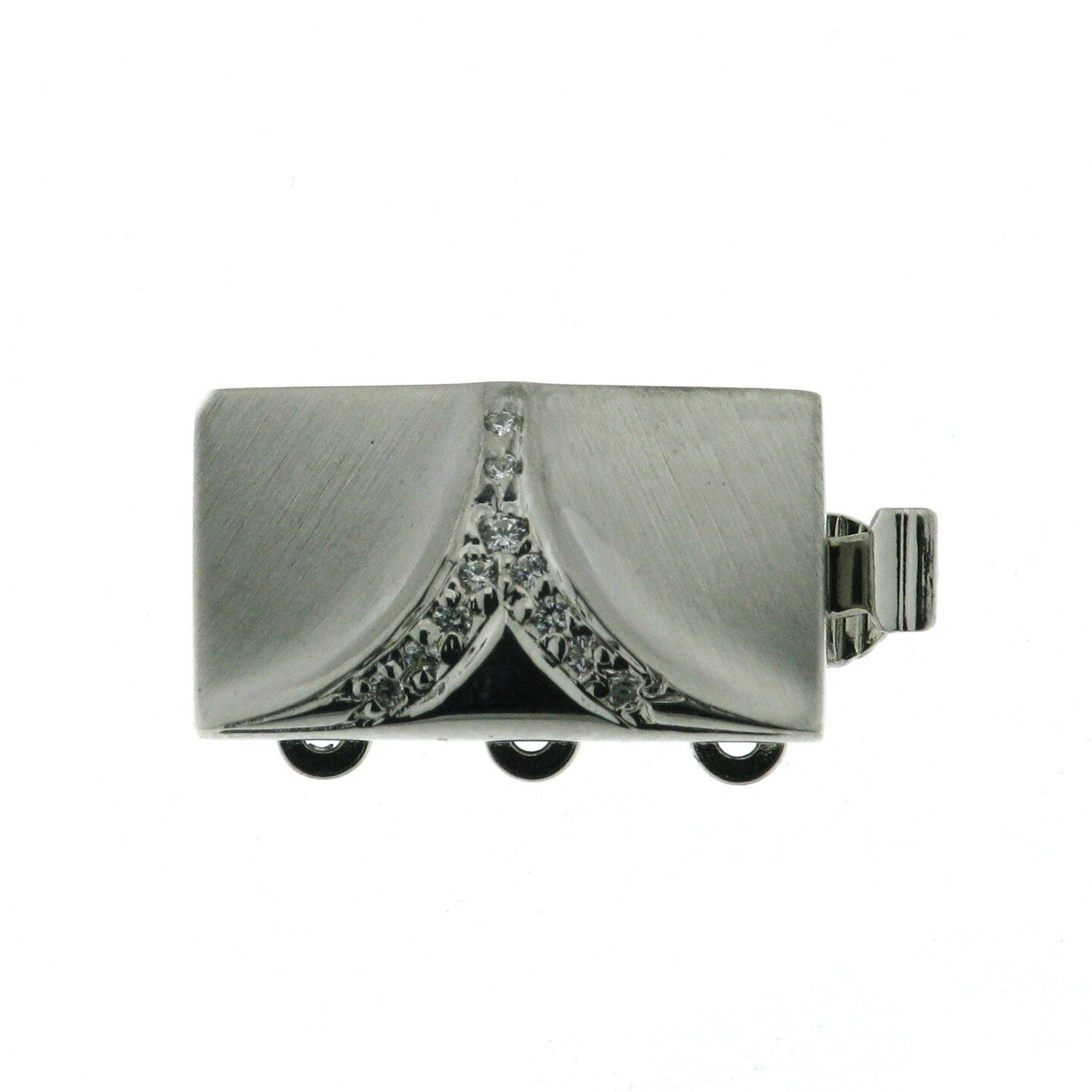 Bracelet clasp, smooth matt,32-row, length 17 mm