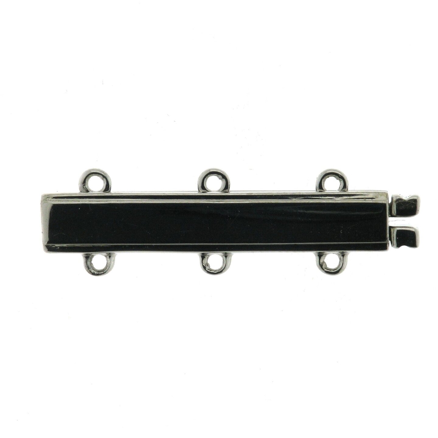 Bar bracelet clasp, 3-row, length 24 mm