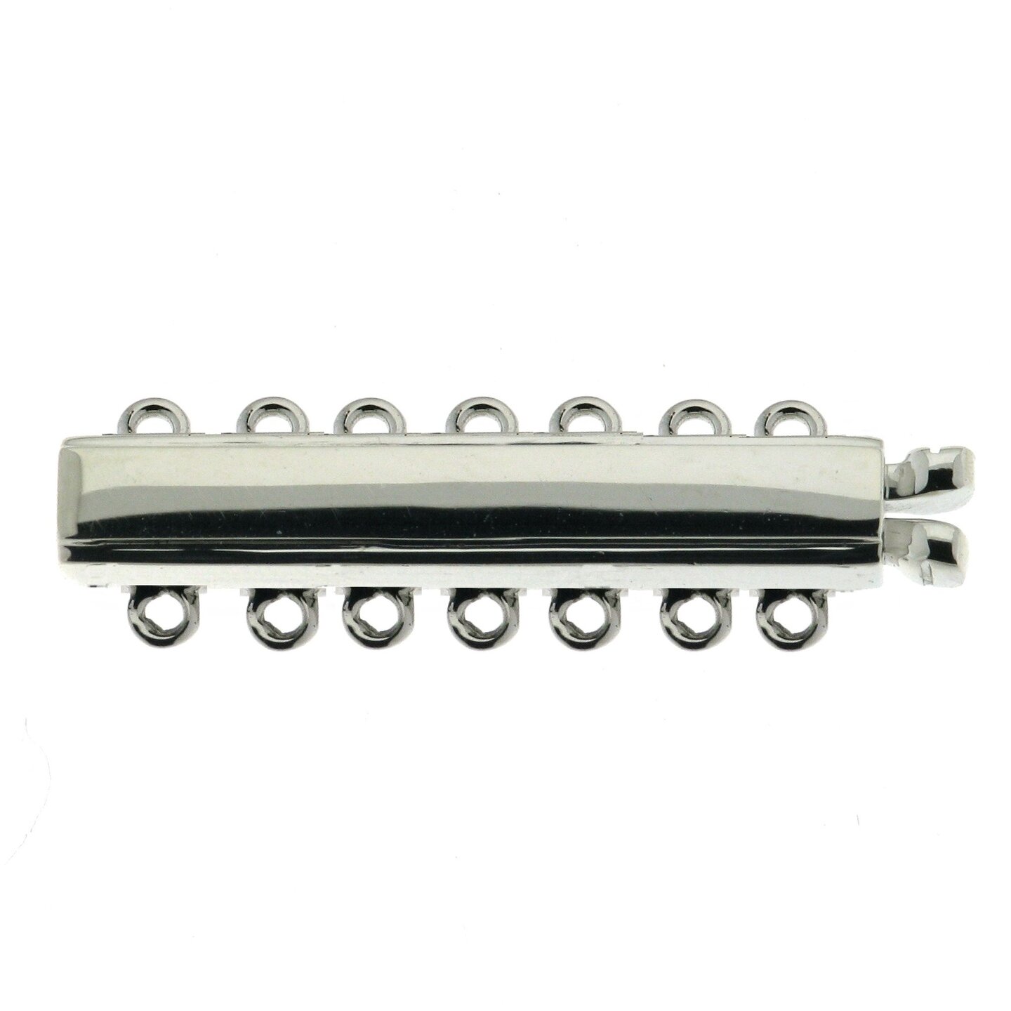 Bar bracelet clasp, 7-row, length 24 mm