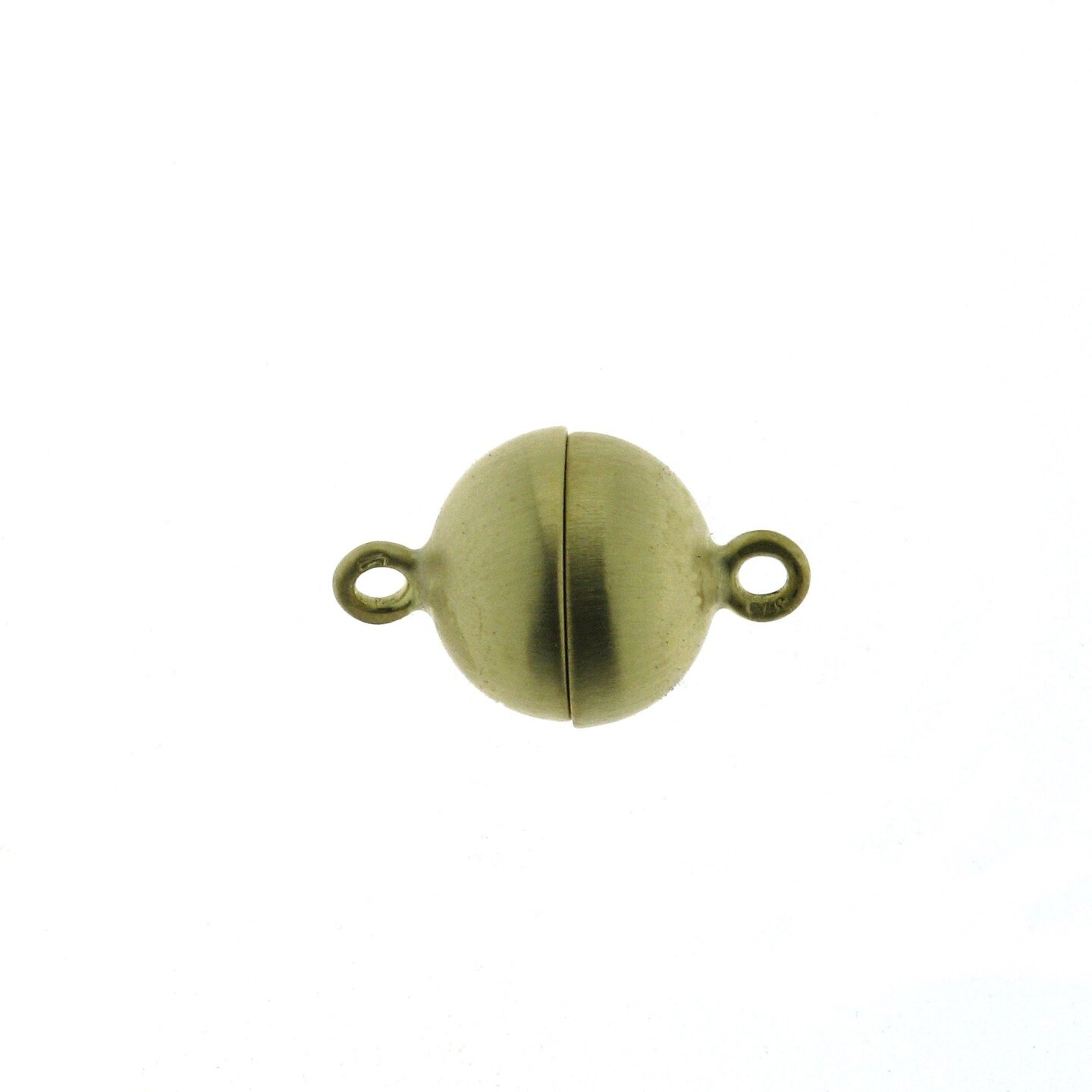 Magnetic ball clasp, 6 mm, smooth matt