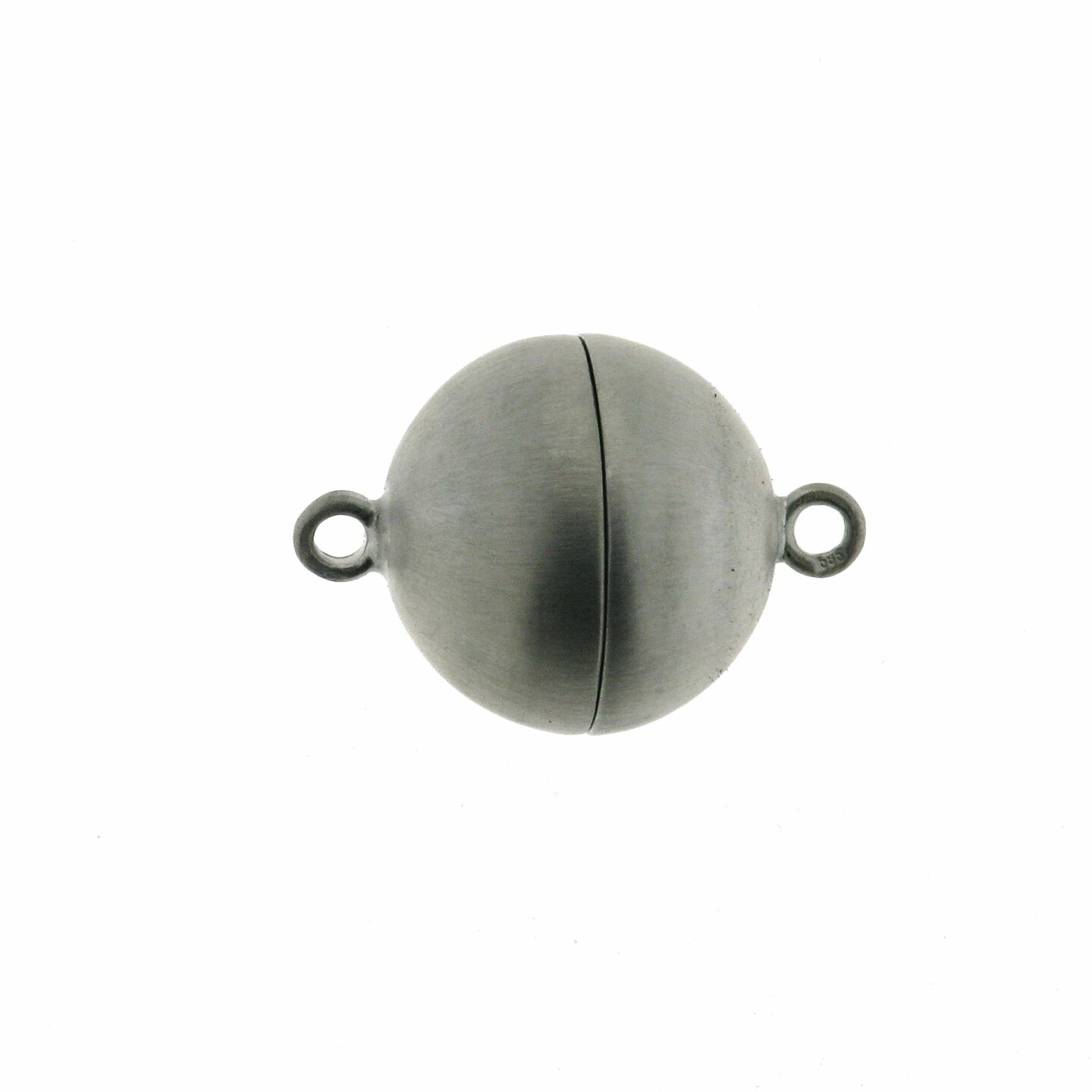 Magnetic ball clasp, 11 mm, smooth matt