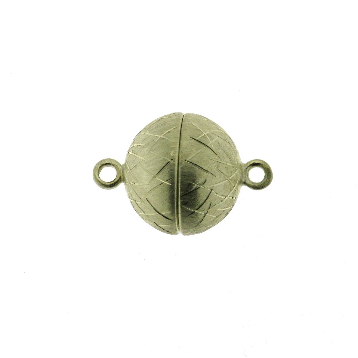 Magnetic ball clasp, 9 mm, icematt