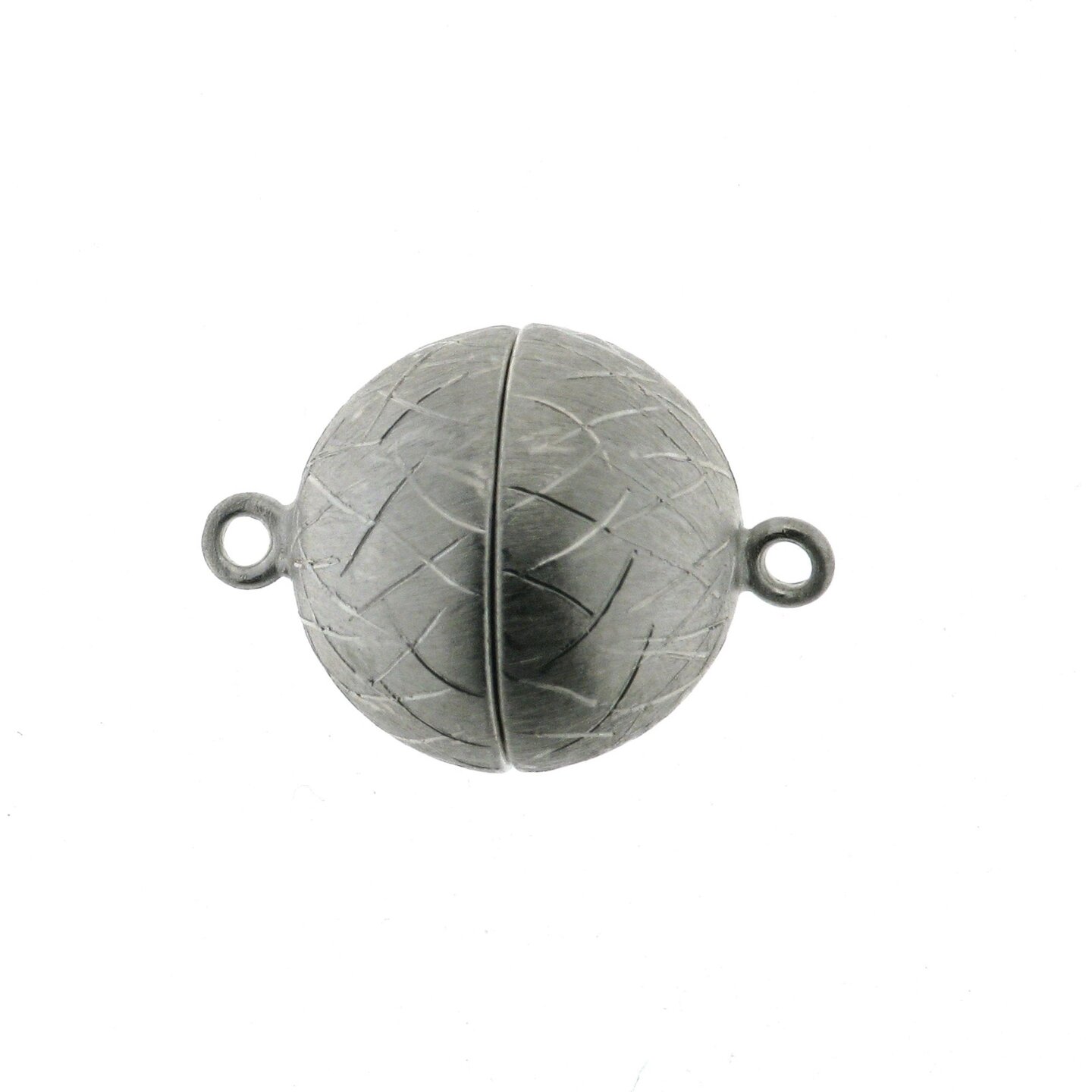 Magnetic ball clasp, 13 mm, icematt