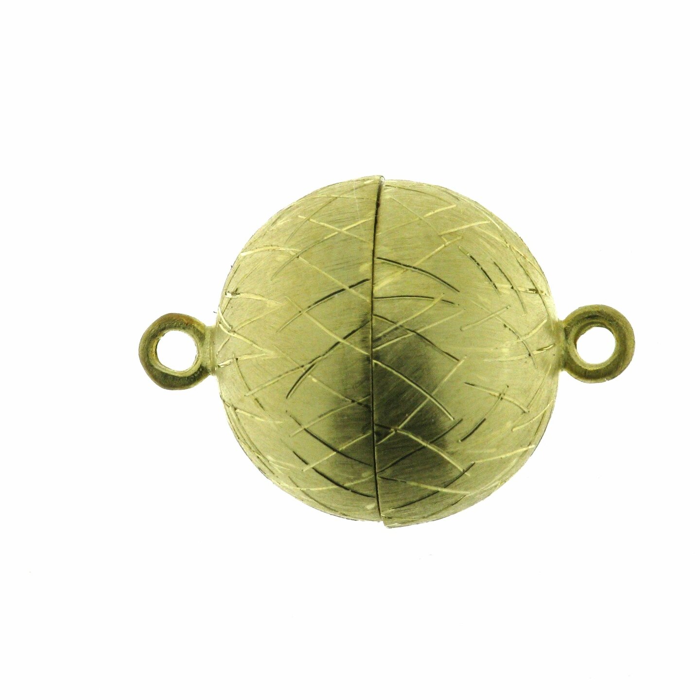 Magnetic ball clasp, 13 mm, icematt