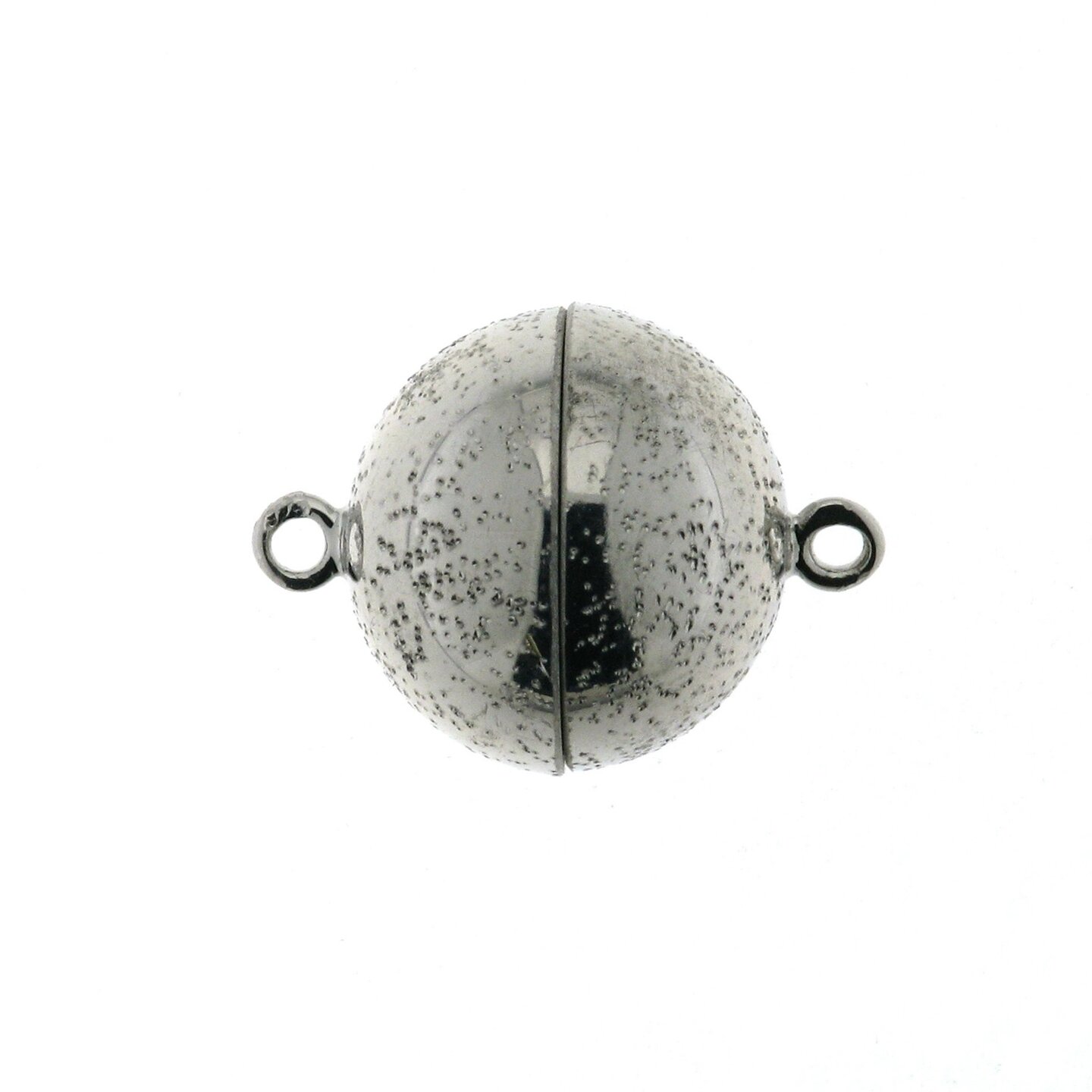 Magnetic ball clasp, 12 mm, Milkyway shiny