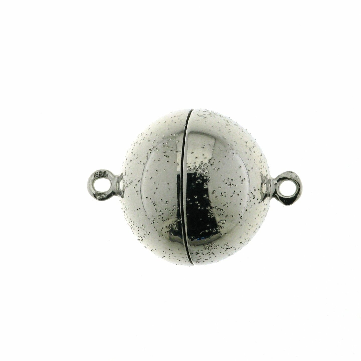 Magnetic ball clasp, 13 mm, Milkyway shiny