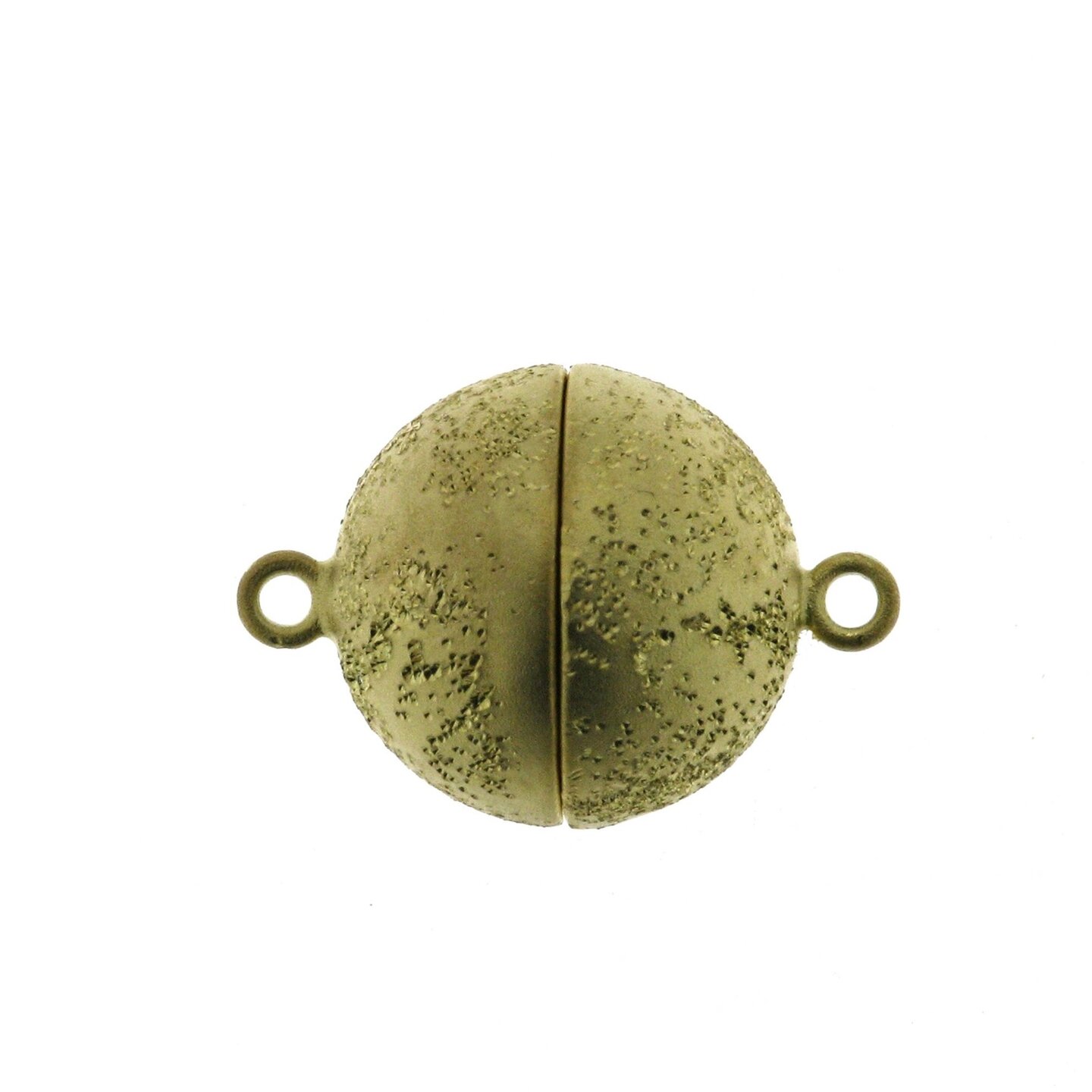 Magnetic ball clasp, 12 mm, Milkyway matt