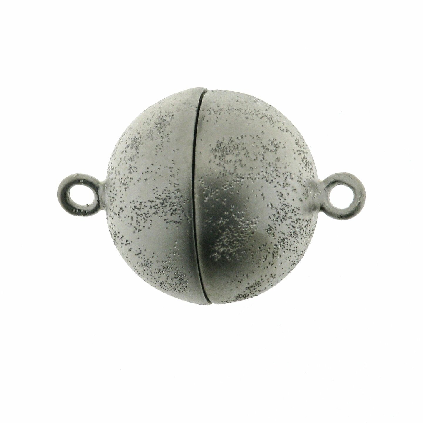 Magnetic ball clasp, 15 mm, Milkyway matt