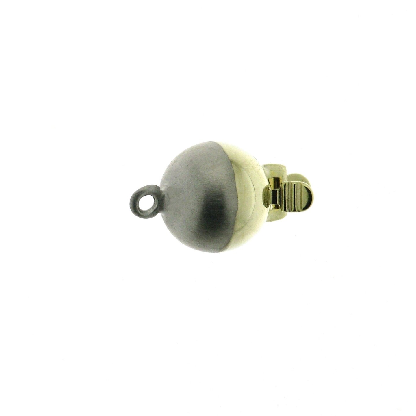 Clasp 1-row, 9 mm, YGWG, shiny/smooth matt