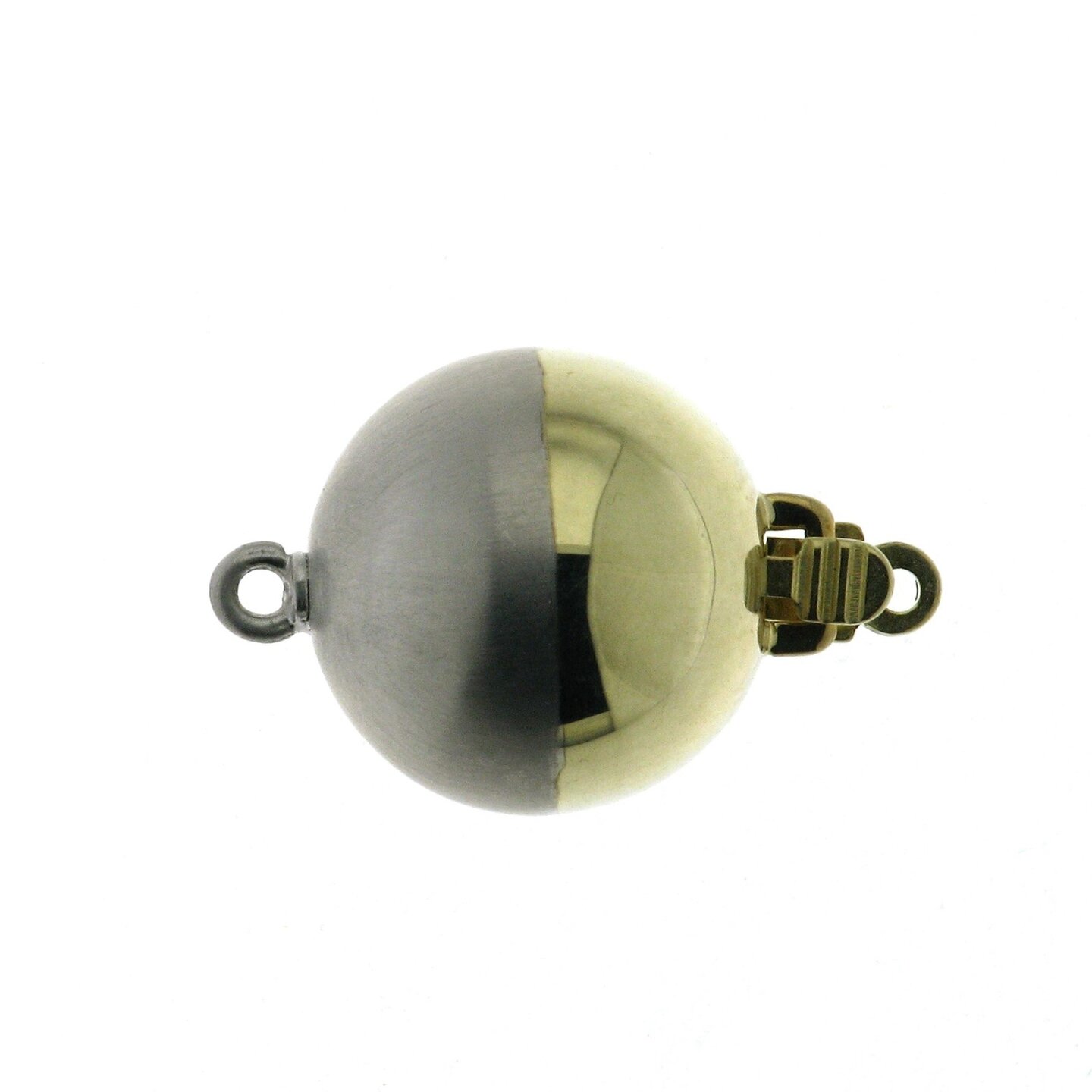 Clasp 1-row, 12 mm, YGWG, shiny/smooth matt