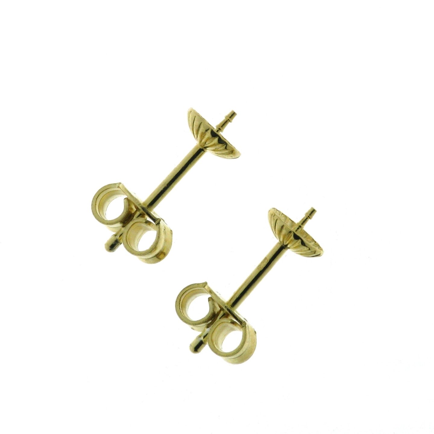 Earstud finding with 5 mm pearl cup