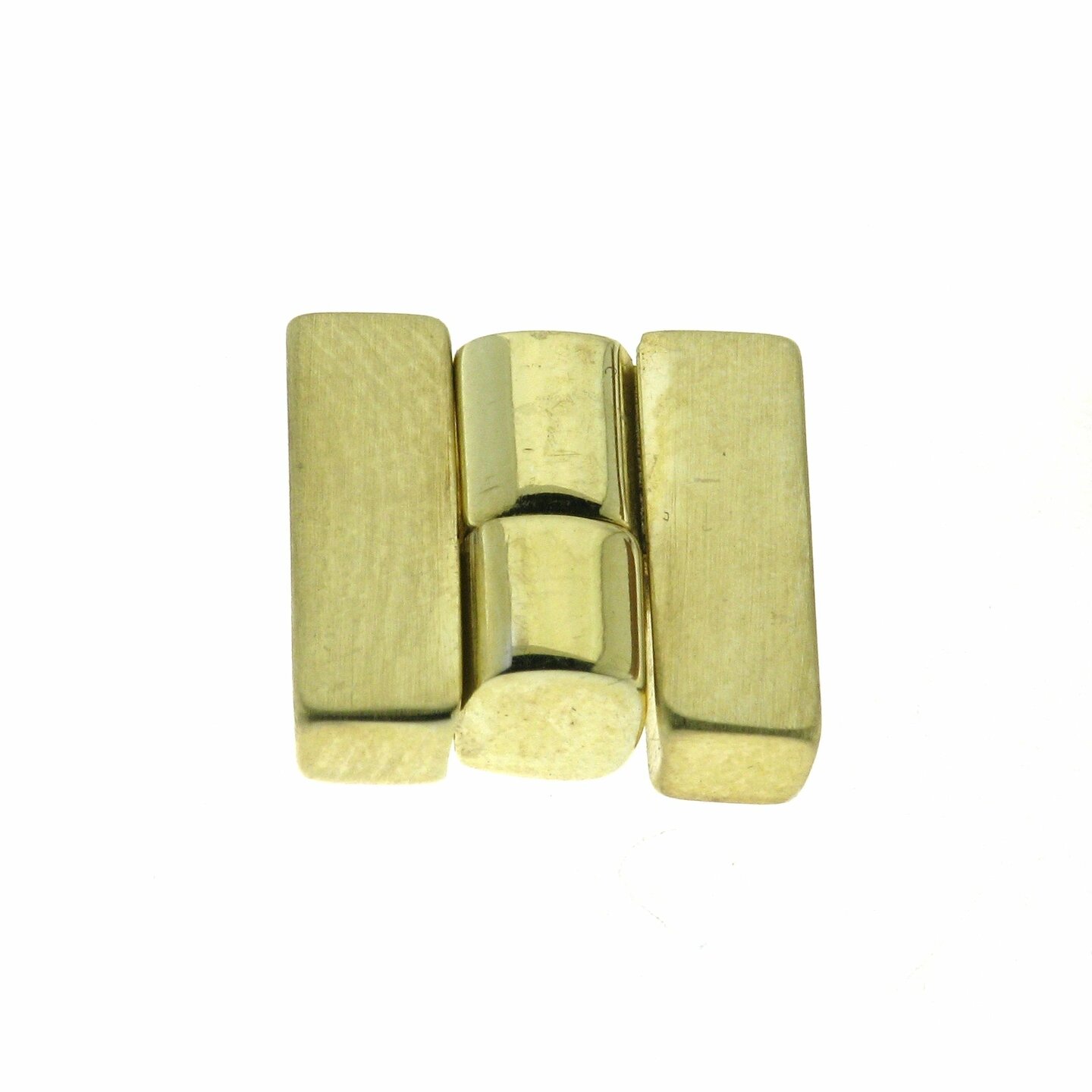 Magnetic bracelt claps, matt/shiny, multi row