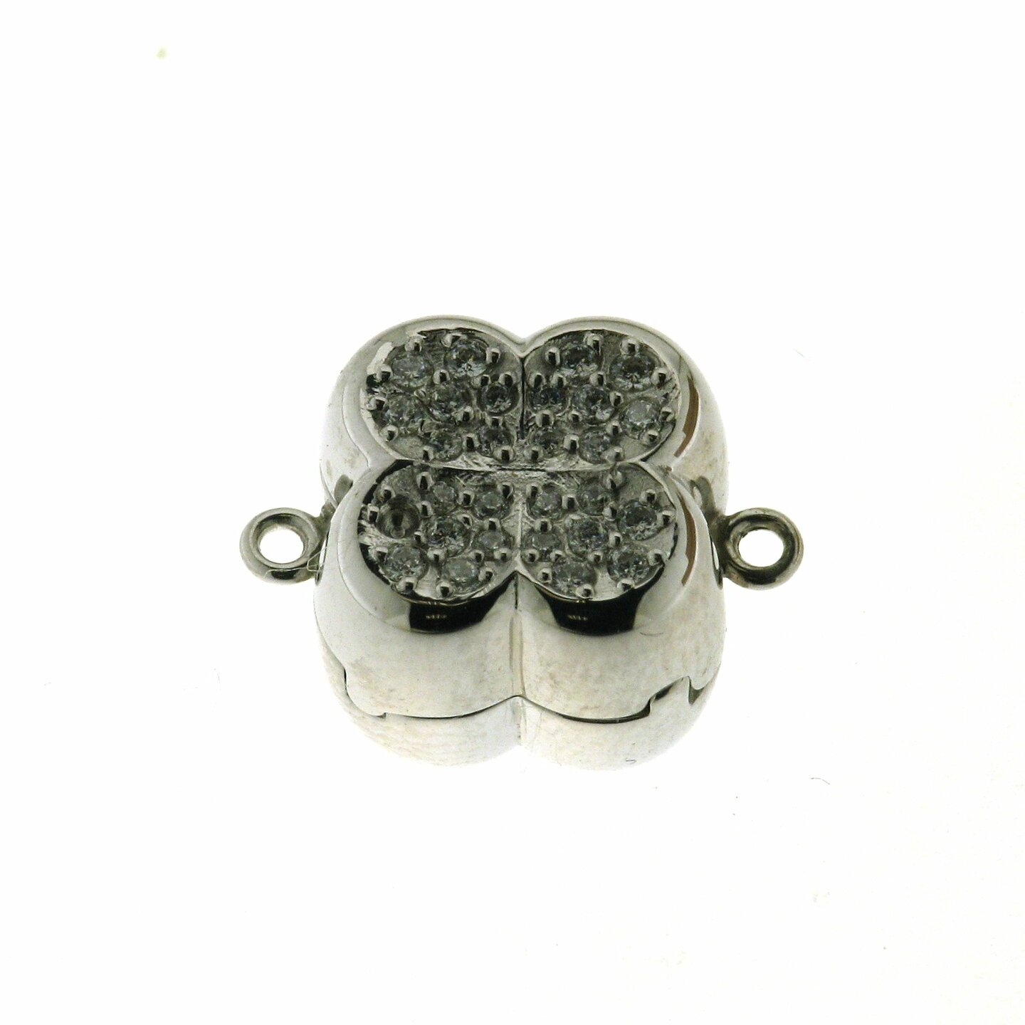 Magnetschlie&szlig;e, Bl&uuml;temform mit Zirconia 