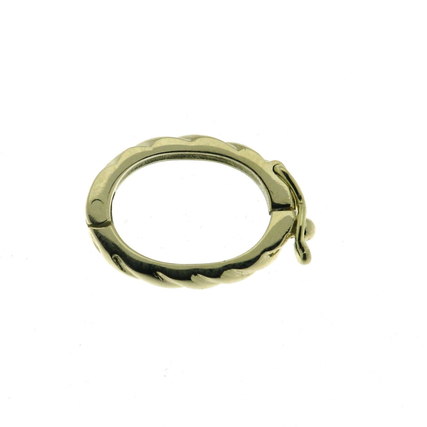 Pearl necklace shortener, oval,  15 &times; 10 mm