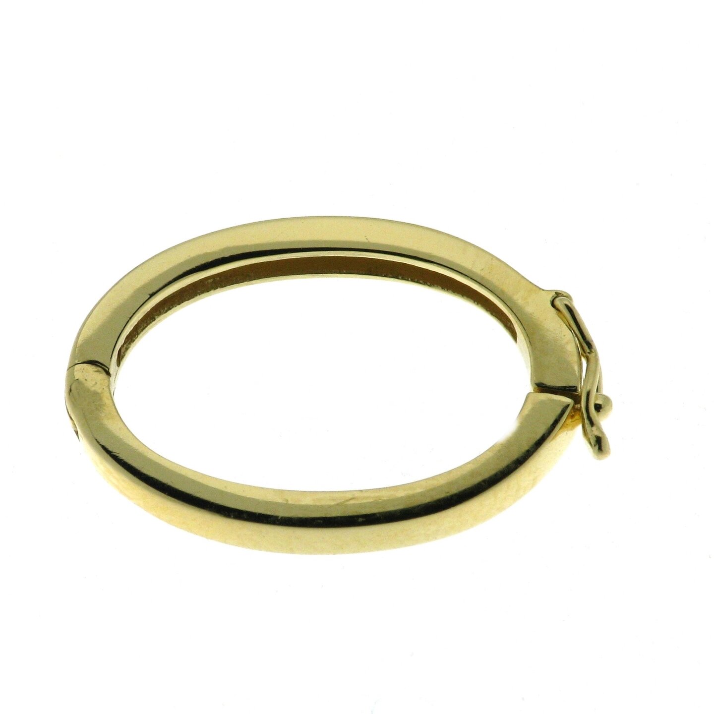 Pearl necklace shortener, oval, smooth, 23 &times; 16 mm