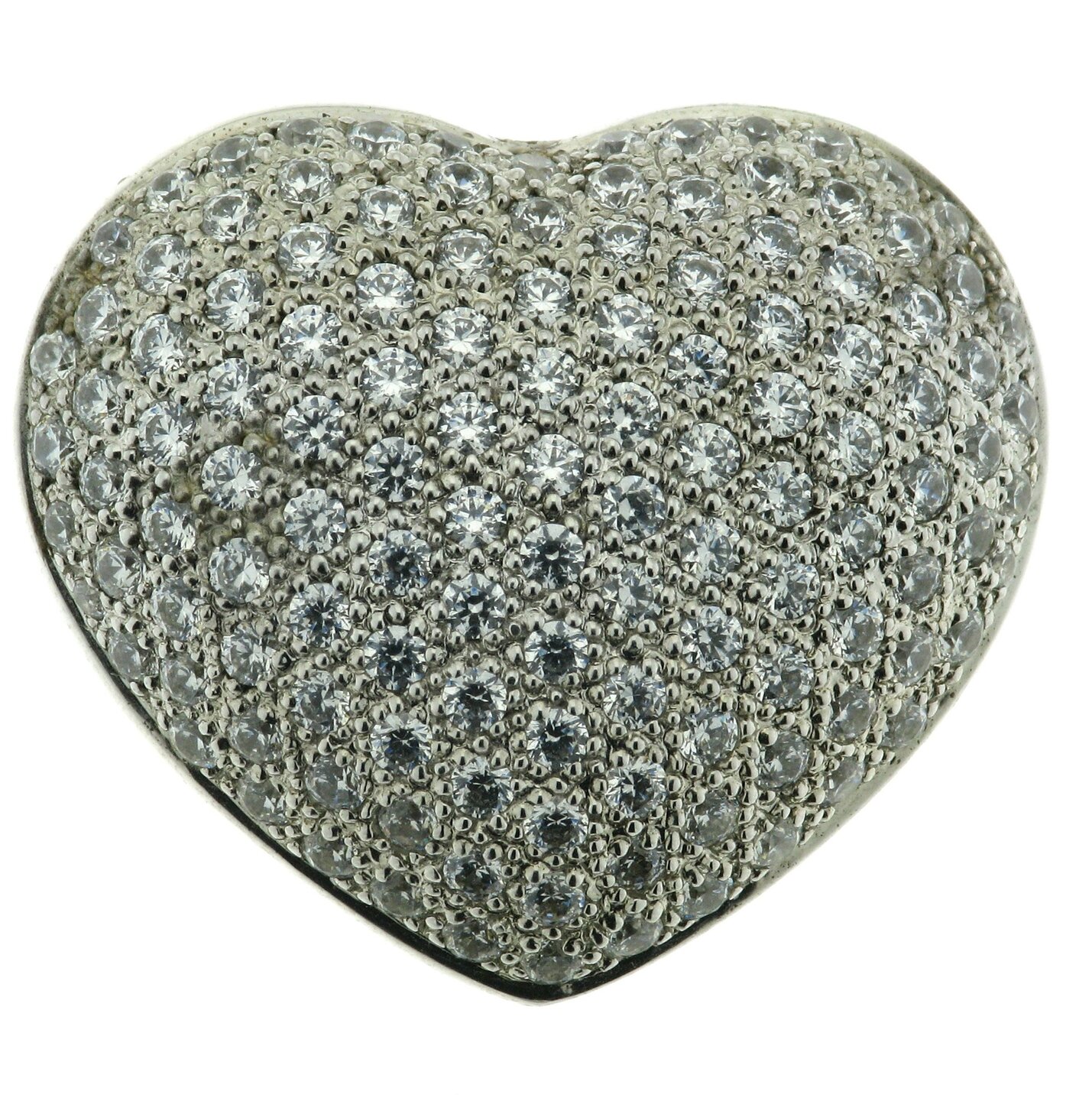 Pav&eacute;e interchangeable heart shape clasp