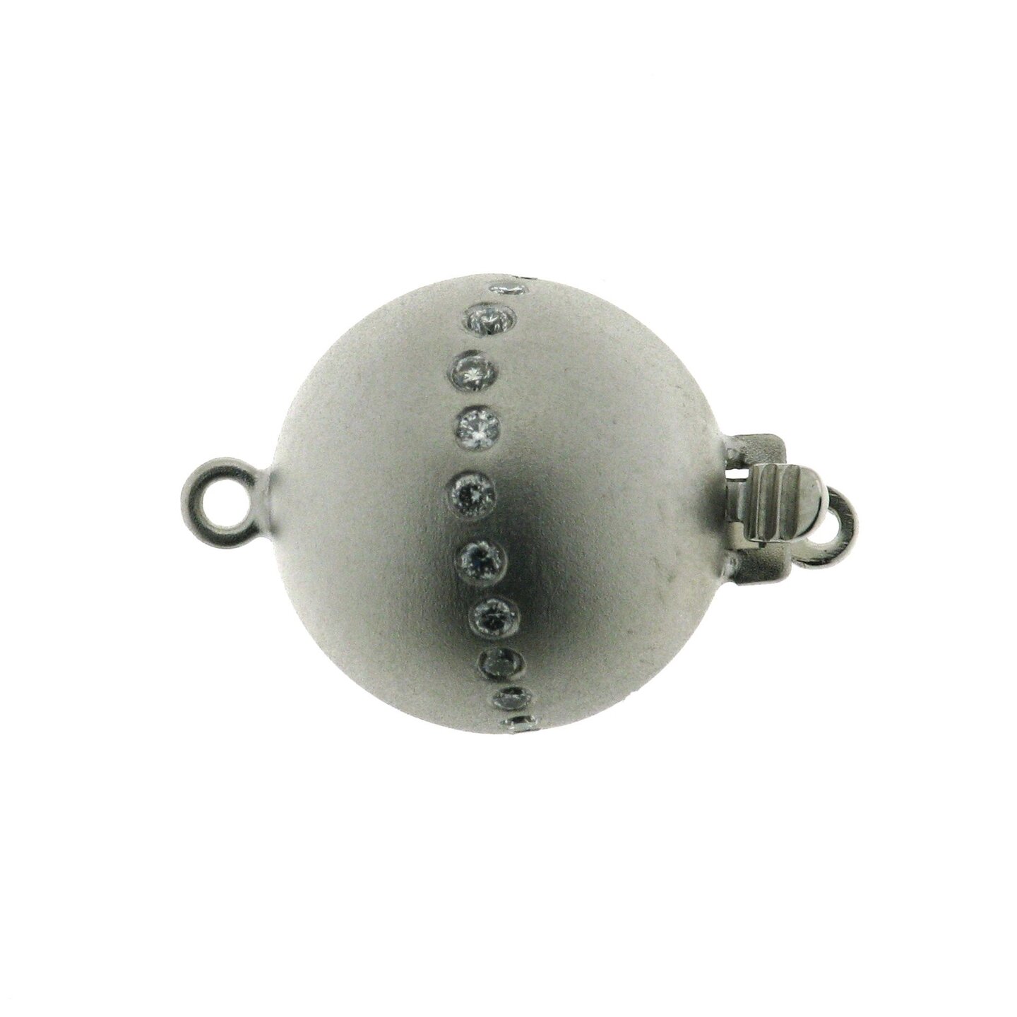 Brillantkugelschlie&szlig;e, S-Linie. seidenmatt, 13 mm