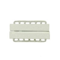 Magnetarmbandschließe, glänzend,mit Steg, 20 mm