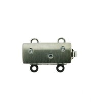 Armbandschließe, seidenmatt, 2-rhg., Länge 15 mm