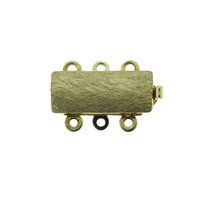 Armbandschließe, gefräst, 3-rhg., Länge 15 mm