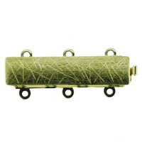 Armbandschließe, skated, 3-rhg., Länge 25 mm