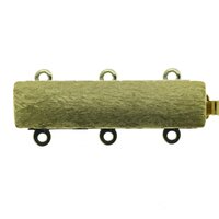 Armbandschließe, gefräst, 3-rhg., Länge 25 mm