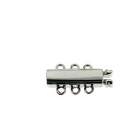Stabarmbandschließe, 3-rhg., Länge 12 mm