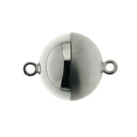 Magnetkugelschließe, poliert/seidenmatt, 15 mm