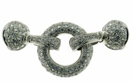 Klipp-Pavée-Schließe mit Brillanten