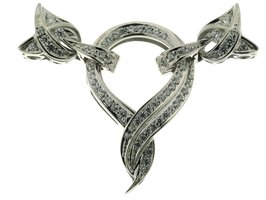 Klipp-Pavée-Schließe mit Brillanten