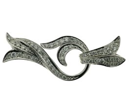 Klipp-Pavée-Schließe mit Brillanten