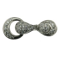 Klipp-Pavée-Schließe mit Brillanten