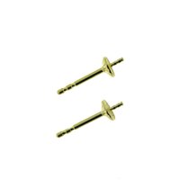 Ohrsteckermechanik mit 4 mm Perlschüssel, ohne Poussettefdern