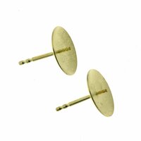 Ohrsteckermechanik mit 11mm Perlschüssel, ohne Poussettefdern