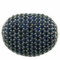 Wechselpavéeschließe mit Safir