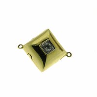 Magnetschließe mit Zirconia, bicolour