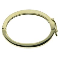 Pearl necklace shortener, oval, smooth, 26 × 19 mm