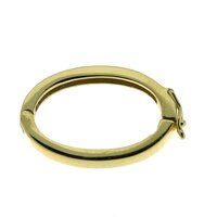 Pearl necklace shortener, oval, smooth, 23 × 16 mm