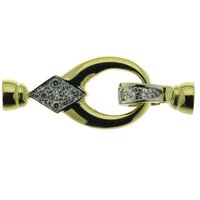 1-row Diamond clip clasp