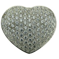 Pavée interchangeable heart shape clasp