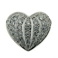Pavée interchangeable heart shape clasp