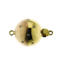 Brillantkugelschließe, gestreut, RG seidenmatt/GG glänzend, 12 mm