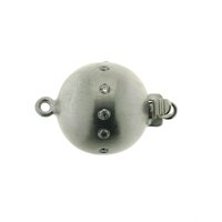 Brillantkugelschließe, gerade Linie. seidenmatt,13 mm