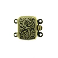 Box clasp, 2-row, wide version